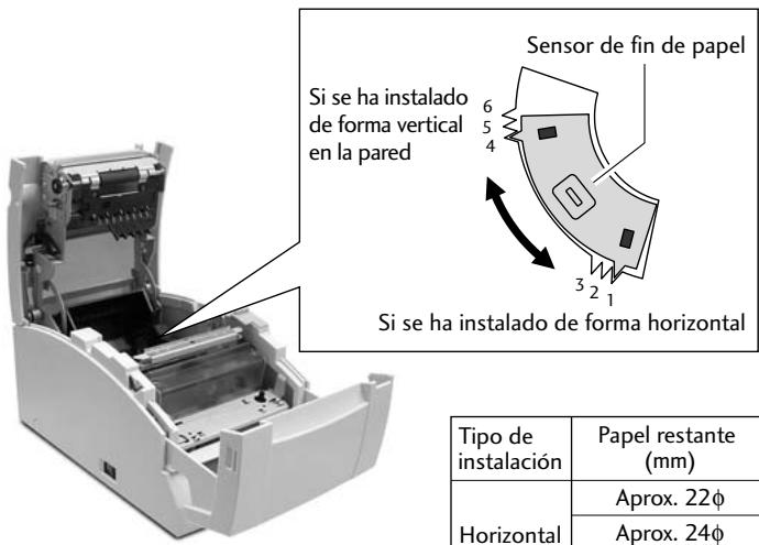 CITIZEN CD-S500 - como ajustar el sensor de fin de papel - 1