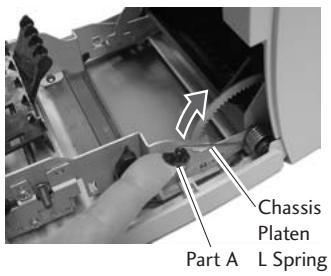 CITIZEN CD-S500 - Removing the Chassis Platen L Spring - 1