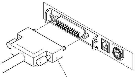 CITIZEN CD-S500 - - Connecting the serial (RS232C) interface cable - 1