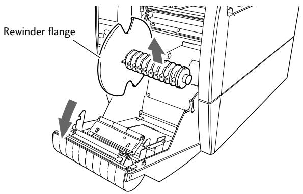 CITIZEN CL-S700 - Using the Rewinder for Batches of Printed Media (CL-S700R models/Rewind Mode) - 3