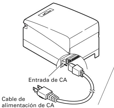 CITIZEN CT-S2000 - Conexión del Cable de Alimentación de CA - 1