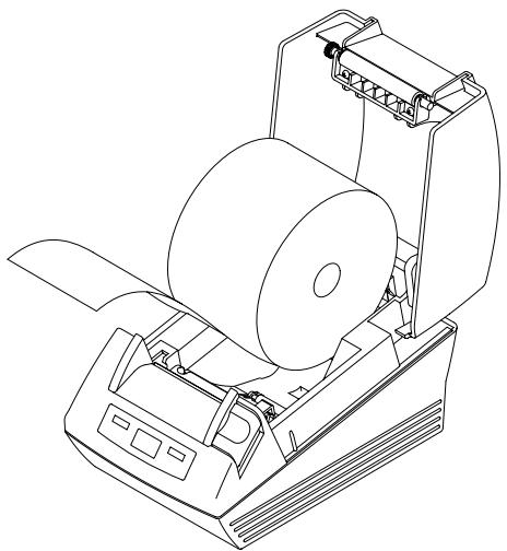 CITIZEN CT-S280 - Mise en place/remplacement des rouleaux de papier - 1