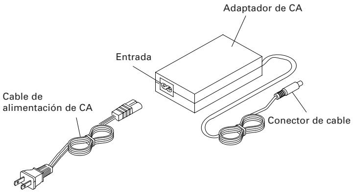CITIZEN CT-S280 - Conexión del Adaptador de CA y del Cable de Alimentación de CA - 1