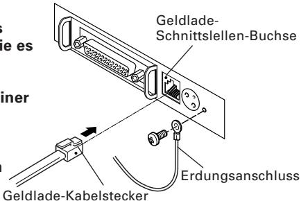 CITIZEN CT-S300 - Anschließen der Geldlade - 1