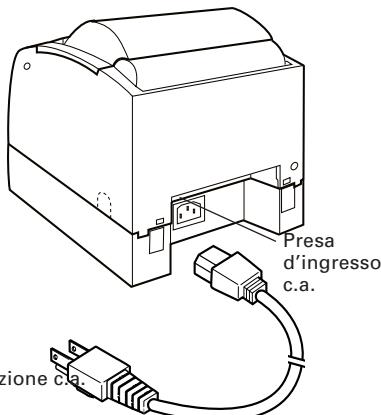 CITIZEN CT-S300 - Collegamento dell'adattatore c.a. e del cavo di alimentazione - 2