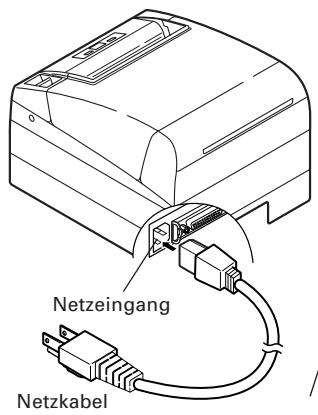 CITIZEN CT-S4000 - Anschlieben des Netzkabels - 1