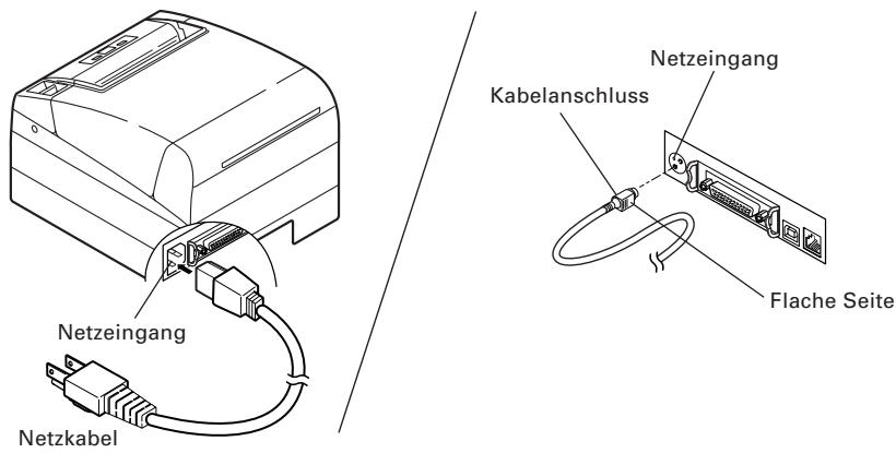 CITIZEN CT-S4000L - Anschließen des Netzkabels - 1