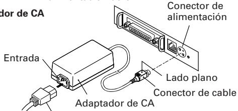 CITIZEN CBM-1000 II - Conexión del adaptor de CA y del cable de alimentación de CA - 2