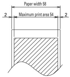 CITIZEN CBM-1000 II - Print Paper Specifications and Print Position - 2