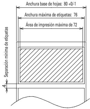 CITIZEN CBM-1000 II - Hoja tírmica para etiquetas (detección de separación de etiquetas) * Sólo L-Spec. - 1