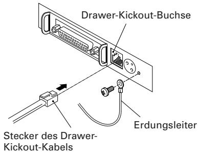 CITIZEN CBM-1000 II - Anschlieben des Drawer-K Kickout-Steckers - 1