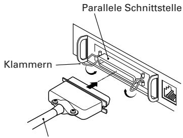 CITIZEN CBM-1000 II - Anschlieben der Schnittstellenkabel - 2