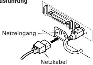 CITIZEN CBM-1000II - Anschließen des Netzteils und Netzkabels - 1