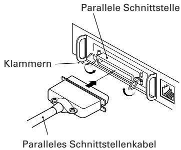 CITIZEN CBM-1000II - Anschließen der Schnittstellenkabel - 2