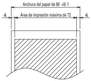 CITIZEN CBM-1000II - Especificaciones del papel de impresión y posición de impresión - 1