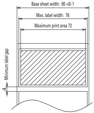 CITIZEN CBM-1000II - Print Paper Specifications and Print Position - 4