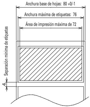 CITIZEN CBM-1000II - Especificaciones del papel de impresión y posición de impresión - 4