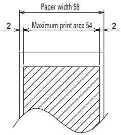 CITIZEN CBM-1000II - Print Paper Specifications and Print Position - 2