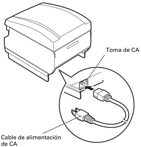 CITIZEN CT-S651 - Conexión del cable de alimentación de CA - 1