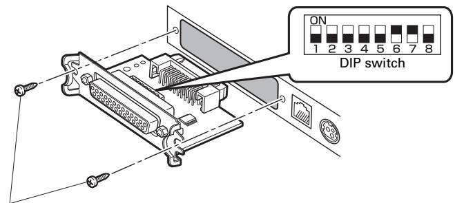 CITIZEN CT-S651 - Setting the DIP Switch on the Serial Interface Board - 1