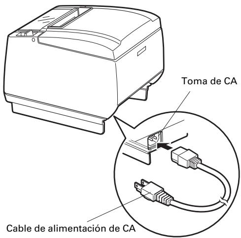 CITIZEN CT-S801 - Conexión del cable de alimentación de CA - 1