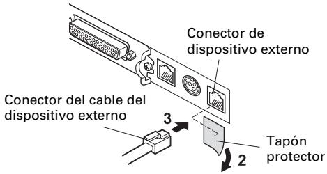 CITIZEN CT-S801 - Conexión de un dispositivo externo - 1