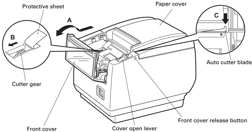 CITIZEN CT-S801 - Clearing a Cutter Lock (2) - 1