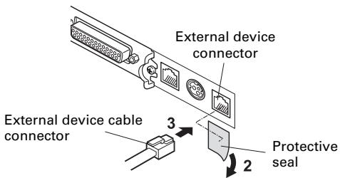 CITIZEN CT-S801 - Connecting an External Device - 1