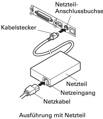 CITIZEN CT-S801 - Anschlieben des Netzkabels - 2