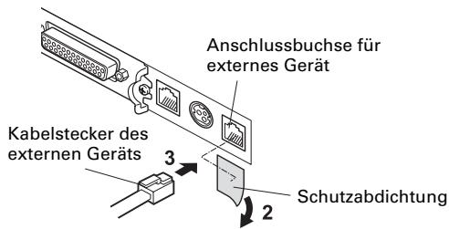 CITIZEN CT-S851 - Anschlieben eines externen Geräts - 1