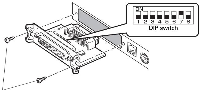 CITIZEN CT-S851 - Setting the DIP Switch on the Serial Interface Board - 1