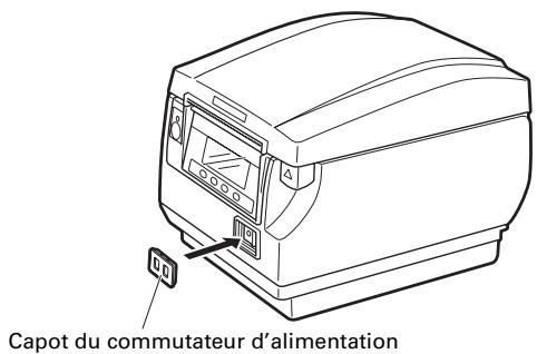 CITIZEN CT-S851 - Fixation du capot du commutateur d'alimentation - 1