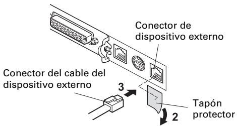 CITIZEN CT-S851 - Conexión de un dispositivo externo - 1