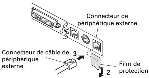 CITIZEN CT-S851 - Connexion d'un périphérique externe - 1