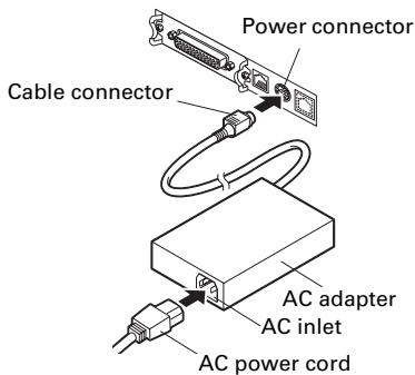CITIZEN CT-S851 - Connecting the AC Power Cord - 2