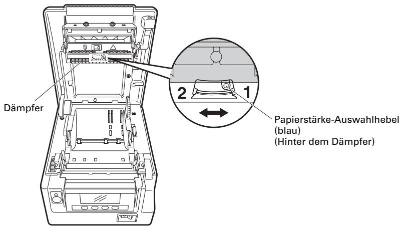 CITIZEN CT-S851 - Einstellen der Papierstärke - 1