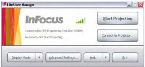 INFOCUS LITESHOW II - Running LiteShow II Manager Software - 1