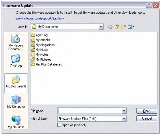 INFOCUS LITESHOW II - Firmware Update - 1