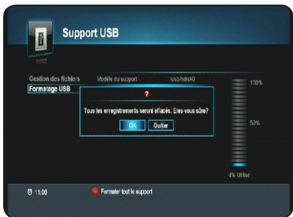 OPTEX ORS 9972 - Vii.2. b) comment formater votre support USB? - 1