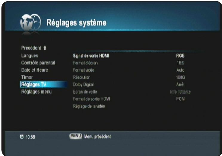 OPTEX ORS 9972 - Ii.2. e) Réglages TV - 1
