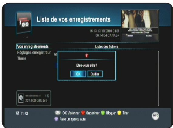 OPTEX ORS 9972 - Supprimer 1 enregistrement - 1