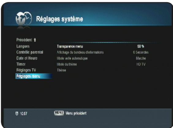 OPTEX ORS 9972 - Ii.2. f) réglages menu - 1