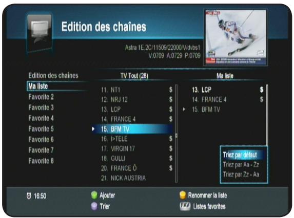 OPTEX ORS 9972 - C) tri des chaînes - 1