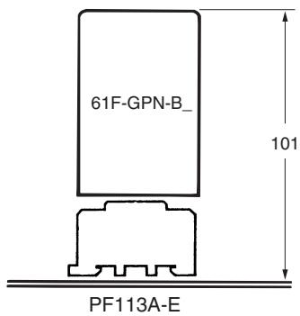 OMRON 61F-GPN-BT - Dimensions - 4