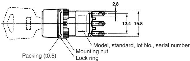OMRON A165K - ■ Key-type Selector Switches - 4