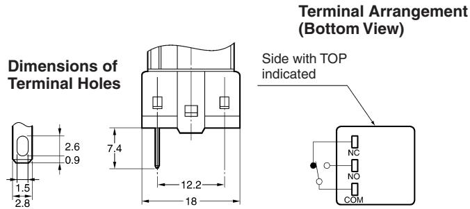 OMRON A165K - Models with Solder Terminals without Reduced-voltage Lighting - 3