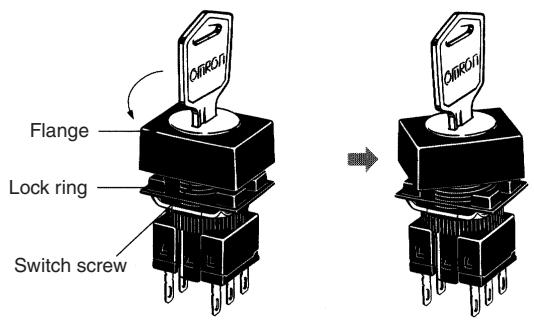 OMRON A165K - A165 Key-type Selector Switch - 1
