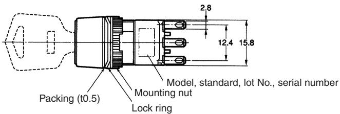 OMRON A165K - ■ Key-type Selector Switches - 8