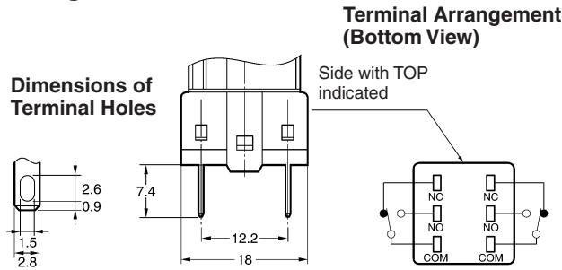 OMRON A165K - Models with Solder Terminals without Reduced-voltage Lighting - 4