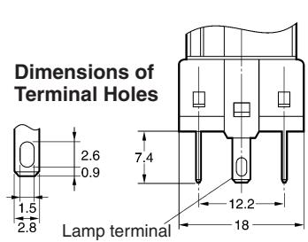 OMRON A165W - Models with Solder Terminals without Reduced-voltage Lighting - 3